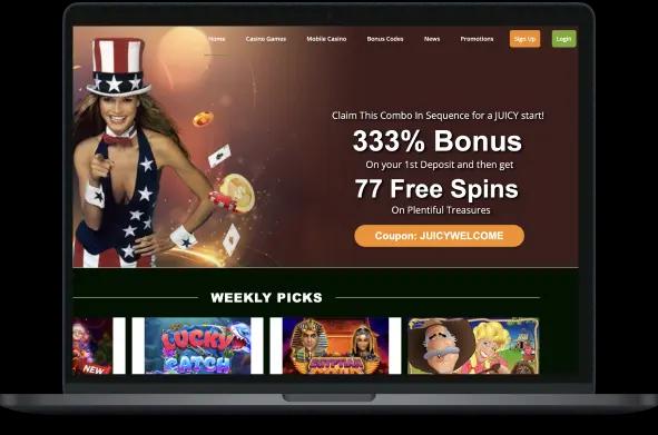 Juicy Vegas Casino Desktop