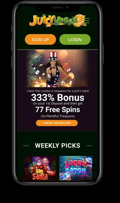 Juicy Vegas Casino Mobile